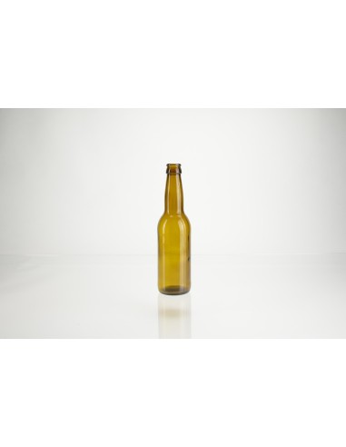 Bouteilles à bière | 330 ml - \"Longneck\" - bague couronne brune (16017)