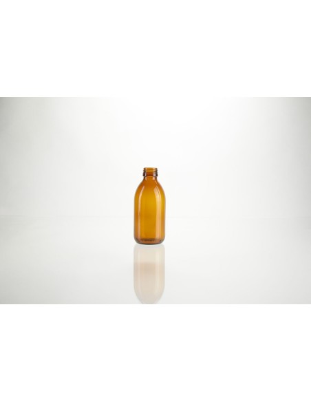 Flacons sirop ronds en verre brun - PP 28 | 125 ml (127-125)