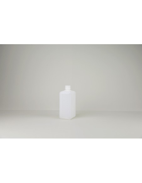 Flacons rectangulaires blancs opaques en HDPE - PP 28 | 100 ml (654-100)