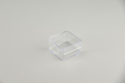 Boîte transparente en plastique carrée 45x45x25mm