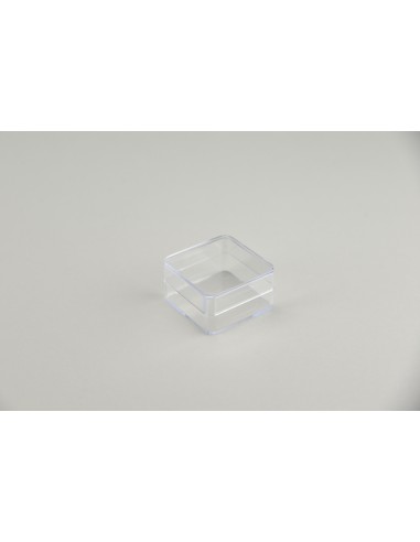 Boîte transparente en plastique carrée 45x45x25mm