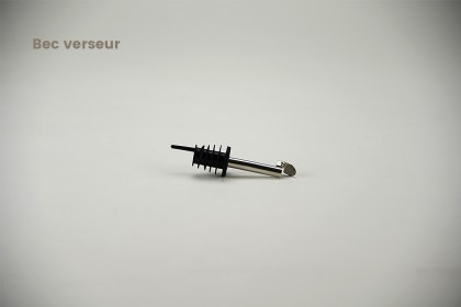 Bouteille \"oslo\" en verre blanc avec bouchon en verre | Bec verseur huile (BEC-VERSEUR)