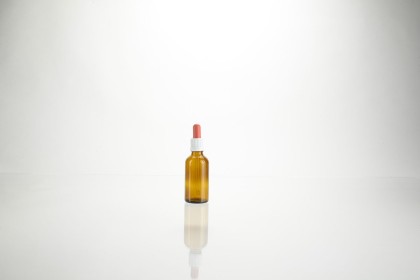 \"Pipettes internes\" flacon \"combi\" + monture blanche et rouge | 50 ml (32-50-P)