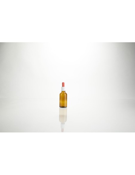 \"Pipettes internes\" flacon \"combi\" + monture blanche et rouge | 100 ml (32-100-P)