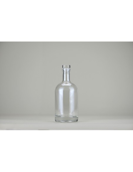 Bouteille \"oslo\" en verre blanc avec bouchon en verre | 500 ml - Bouchon en verre (BOUCH-V-OSLO-500) 