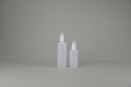 Bouillottes et spray naturelles en polyéthylène rondes (vapo à  couper) | 200 ml Bouillote + Spray Complète (661-N-200-C)