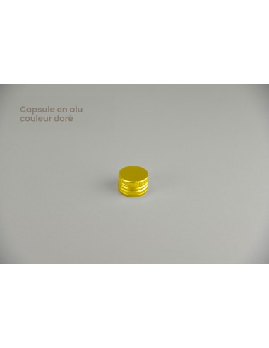 Fermetures PP 28 | Capsules en alu couleur dorée (CAP-28-DORE) 