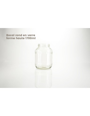 Bocaux ronds en verre forme haute | 750 ml (74-750-FH) 