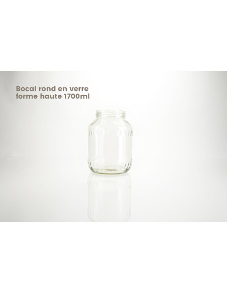 Bocaux ronds en verre forme haute | 750 ml (74-750-FH) 