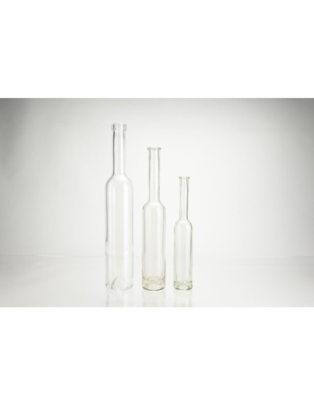 Bouteilles \"platin\" en verre blanc avec col allongé | 100 ml (715-100)