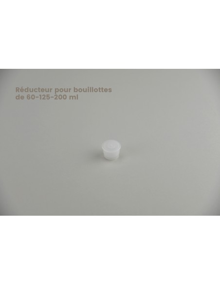 Fermetures pour bouillottes en polyéthylène et en PET (24/410) | Capsule blanche \"VIGIE\" pour bouillottes de 60 à 400 ml (650-