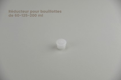 Fermetures pour bouillottes en polyéthylène et en PET (24/410) | Réducteur pour bouillottes de 60 à 400 ml (650-PP)