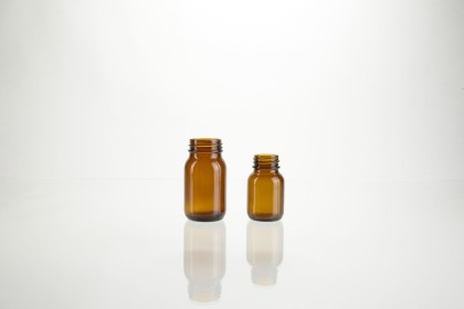 Poudriers en verre brun | 100 ml (71-100) 2