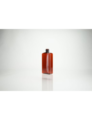 Flacons \"belge\" en PETG brun rectangulaires | 100 ml (621-100)
