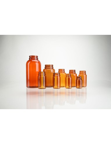 Poudriers en PETG brun ronds | 250 ml (623-250)