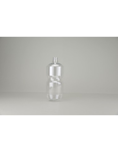 Bouteille en PET transparente 1 litre avec bouchon inviolable rouge | Capsule rouge inviolable pour bouteilles en PET transparen