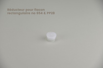 Fermetures PP 28 | Réducteur pour flacons rectangulaires no 654 & PP28 (3-PP-28) 