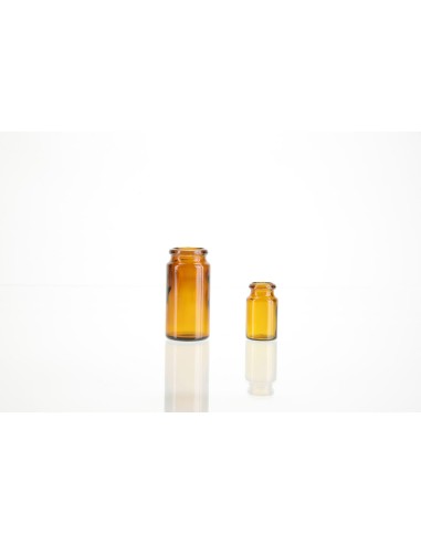 Flacons \"snap-cap\" ronds en verre brun | 30 ml (82-30-BR)