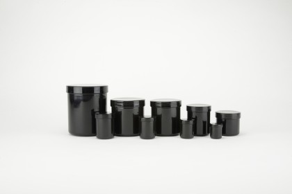 Pots à onguents en polypropylène noir | 30 gr (615-30)