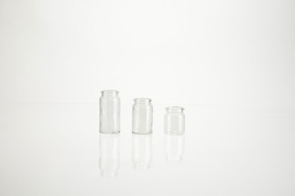 Flacons \"snap-cap\" ronds en verre blanc | 25 ml (82-25-BL) 2