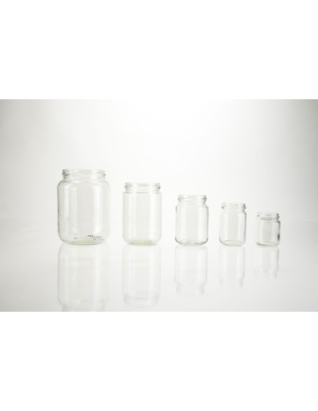 Bocaux ronds en verre forme haute | 400 ml (74-400-FH) 