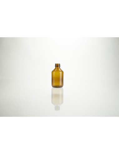 Flacons \"veral\" en verre brun ronds - PP 28 | 250 ml (3-250 )