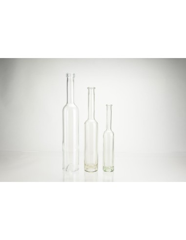 Bouteilles \"platin\" en verre blanc avec col allongé | 200 ml 715-200)