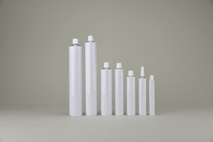 Tubes à onguents en aluminium laqués blanc | 100 ml (306-100)