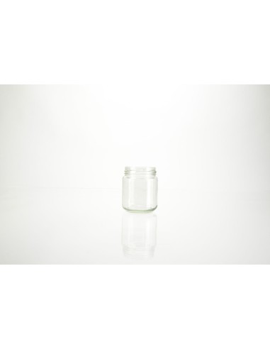 Bocaux ronds en verre forme basse (convient pour le miel) | 200 ml (75-200-FB) 