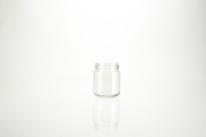 Bocaux ronds en verre forme basse (convient pour le miel) | 400 ml (75-400-FB)  2