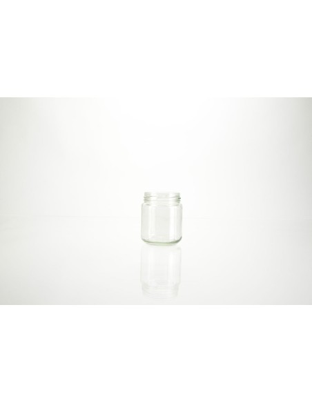 Bocaux ronds en verre forme basse (convient pour le miel) | 400 ml (75-400-FB) 