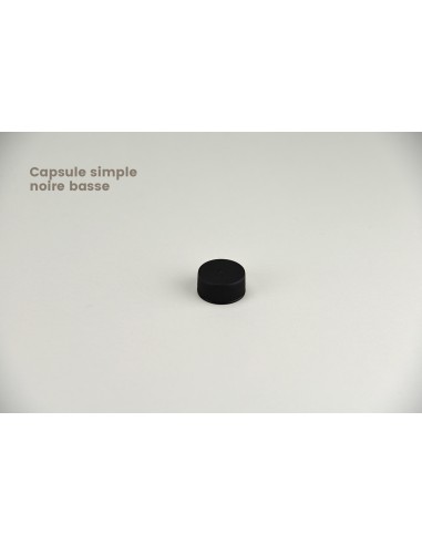 Fermetures PP 28 | Capsule simple basse noire (3-A) 