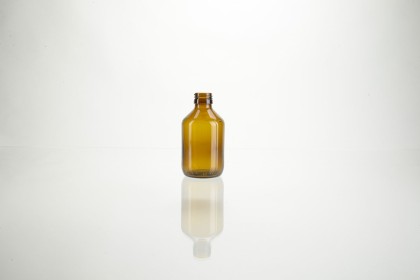 Flacons \"veral\" en verre brun ronds - PP 28 | 1000 ml (3-1000)