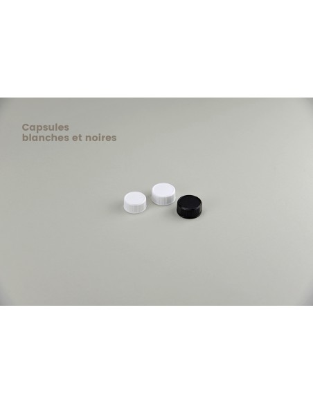 Fermetures pour flacons \"fleur d\'oranger\" | 100 ml capsule blanche (CAP-31-BL )