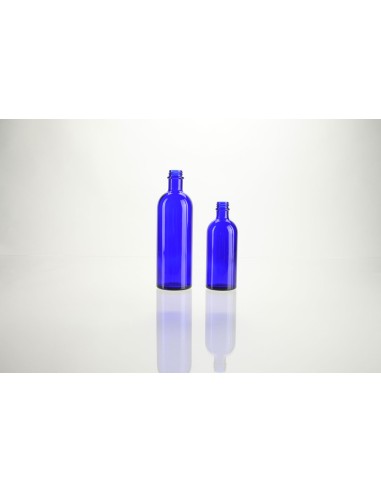 Flacons en verre bleu \"fleur d\'oranger\" | 200 ml (512-200)
