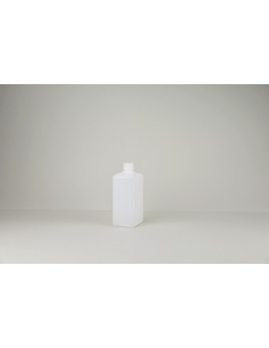 Flacons rectangulaires blancs opaques en HDPE - PP 28 | 500 ml (654-500)