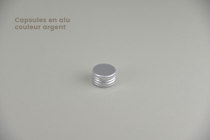 Fermetures PP 28 | Capsules en alu couleur argent (CAP-28-ARG)