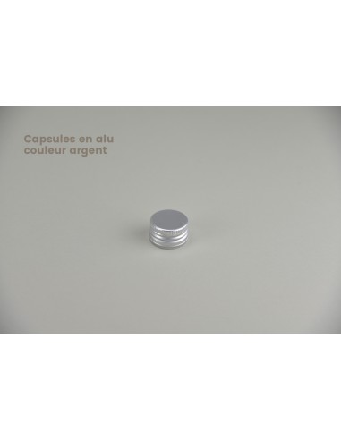 Fermetures PP 28 | Capsules en alu couleur argent (CAP-28-ARG)