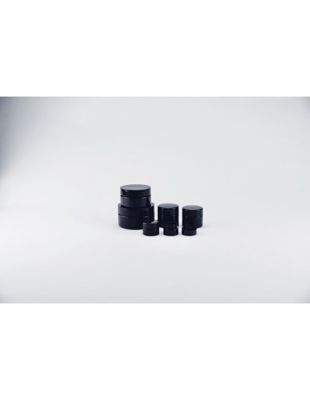 Pots en verre violet Miron® avec couvercle | 200 ml - FB avec couvercle et opercule (300-V-FB-200-C) 