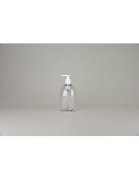 Flacons à savons ou sels | Flacon savon \"Neville\" 150ml en plastique transparent (660-150-T)