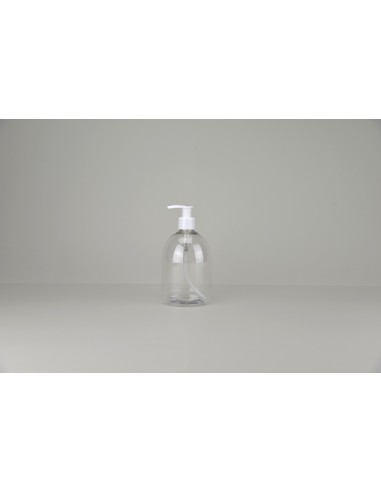 Flacons à savons ou sels | Flacon savon \"Neville\" 250ml en plastique transparent (660-250-T)