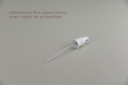 Fermetures DIN 18 | Nébuliseur fine spray noir avec capot de protection (40-N)