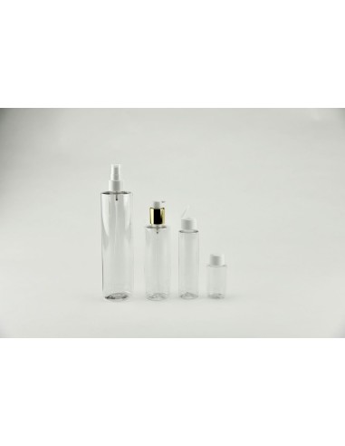Bouillottes en PET transparentes rondes | 100 ml forme basse(650-BIS-100-FB)