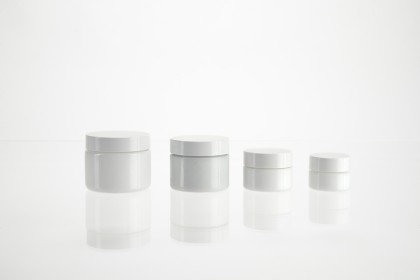 Pots à onguents \"Cléopâtre\" en verre blanc et couvercles | Couvercle doré pour pot \"Cléopâtre\" 50 ml (600-C-50-DORE) 2