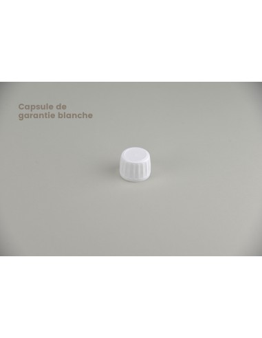 Fermetures PP 28 | Capsule blanche de garantie avec réducteur (3-B-BL-R)