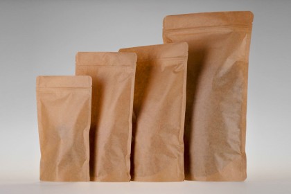 Sachets Kraft avec fenêtre et zip | 500 ml (SACH-500) 2