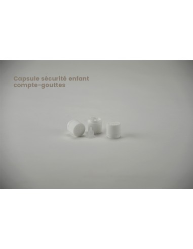 Fermetures DIN 18 | Capsule sécurité enfant compte goutte noire long Miron® (30-D-S-N-LONG)