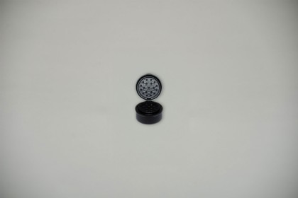 Moulin ou saupoudreuse | Couvercle noir pour saupoudreuse verre 100 ml (FERM-SAU-N)