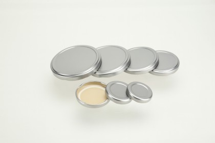 Couvercles \"Twist Off\" blancs noirs ou dorés | Argenté - Pour Bocaux 400FB, 750FH, 1062-FH (TO-82-A)