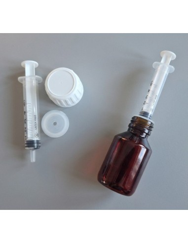 Accessoires pour PP 28 | Med Pet Press In Set adaptateur et seringue pour PP28 en PET (MED-PET)